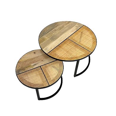 Carolina Chair & Table Round Nesting Coffee Table 2-pc. Set