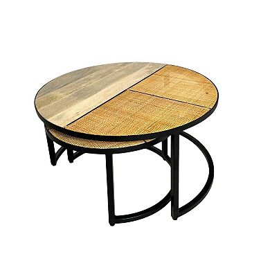 Carolina Chair & Table Round Nesting Coffee Table 2-pc. Set