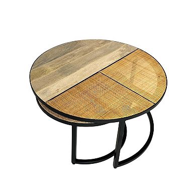 Carolina Chair & Table Round Nesting Coffee Table 2-pc. Set