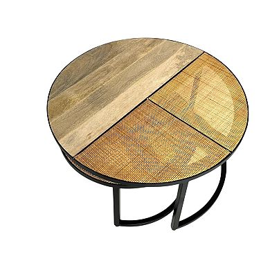 Carolina Chair & Table Round Nesting Coffee Table 2-pc. Set