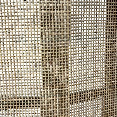 Carolina Chair & Table Cane Base & Shelf Drum Round Coffee Table