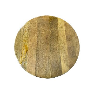 Carolina Chair & Table Cane Base & Shelf Drum Round Coffee Table