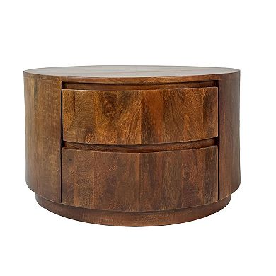 Carolina Chair & Table 2-Drawer Round Coffee Table