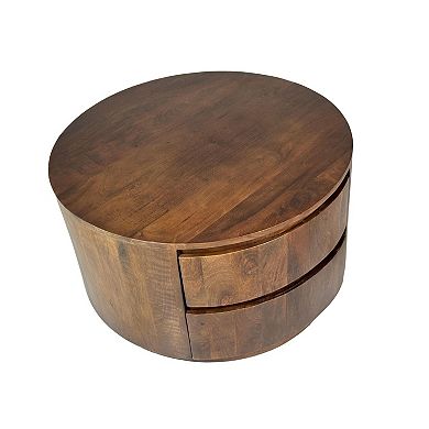 Carolina Chair & Table 2-Drawer Round Coffee Table
