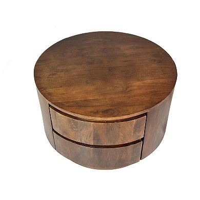 Carolina Chair & Table 2-Drawer Round Coffee Table