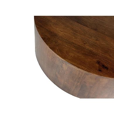 Carolina Chair & Table Krissa Mango Wood Round Coffee Table
