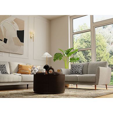 Carolina Chair & Table Krissa Mango Wood Round Coffee Table