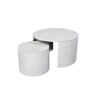 Carolina Chair & Table Wood Nesting Coffee Table 2 pc Set