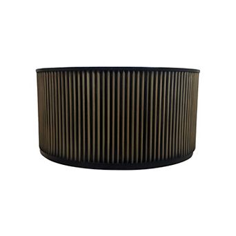 Carolina Chair & Table Brass Groove Round Coffee Table