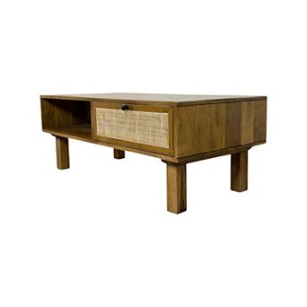 Carolina Chair & Table Dual-Compartment Wood Coffee Table