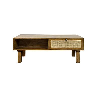 Carolina Chair & Table Dual-Compartment Wood Coffee Table