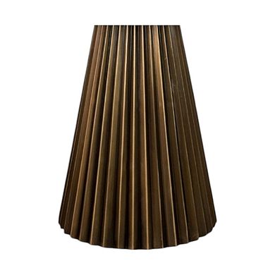 Carolina Chair & Table Brass Groove Round Dining Table