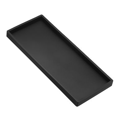 Silicone Bathroom Tray, 12" x 5" Jewelry Organizer Dish for Soap Dispenser, Coin, Key