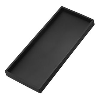 Silicone Bathroom Tray, 12" x 5" Jewelry Organizer Dish for Soap Dispenser, Coin, Key