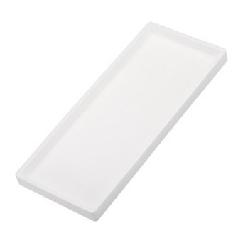 Silicone Bathroom Tray, 12" x 5" Jewelry Organizer Dish for Soap Dispenser, Coin, Key