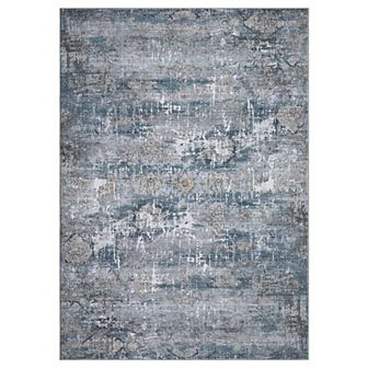 Garvee Machine Washable Boho Vintage Area Rug Non Slip Bordered Throw Carpet for Living Room