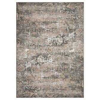 Garvee Machine Washable Boho Vintage Area Rug Non Slip Bordered Throw Carpet for Living Room