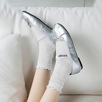 Sheer Ruffle-Trimmed Ankle Socks 6pk