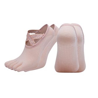 Women's 2-Pack Toe Grip Ballet Socks with Crisscross Elastic Bands and Soft Stretch Knit