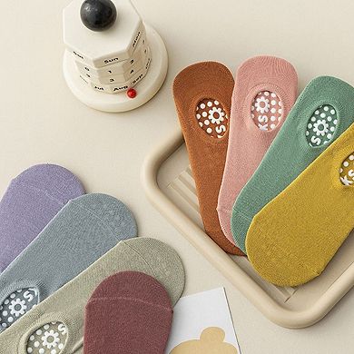 Women's 3-Pack Ballet Cut Grip Socks with Non-Slip Sole Design for Pilates and Indoor Movement