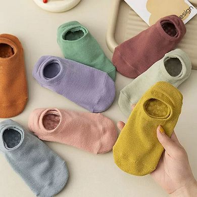 Women's 3-Pack Ballet Cut Grip Socks with Non-Slip Sole Design for Pilates and Indoor Movement