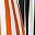 White Black Orange