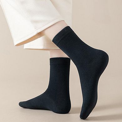 Women's 3 - Pack Classic Crew Socks with Soft Stretch Knit Fabric and Comfortable Ribbed Cuff
