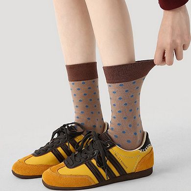 Women's 3 Pack Crew Socks Set Ribbed Knit Athletic Stripe and Classic Pattern Casual Everyday Wear