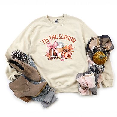 Coquette Tis The Season Fall - Womens Graphic Sweatshirt
