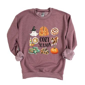 Cozy Season Watercolor Icons - Womens Sweatshirt