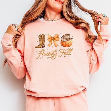 Coquette Howdy Fall - Women's Lightweight Garment Dyed Sweatshirt