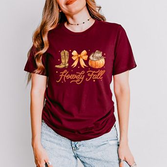 Coquette Howdy Fall - Women's Short Sleeve Graphic T-Shirt