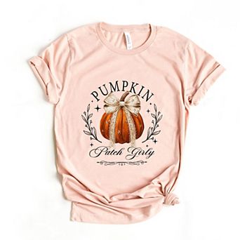 Coquette Pumpkin Patch Girly - Women's Short Sleeve Graphic T-Shirt
