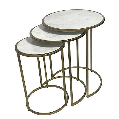 Carolina Chair & Table 3-pc. Round Nesting Accent Table Set
