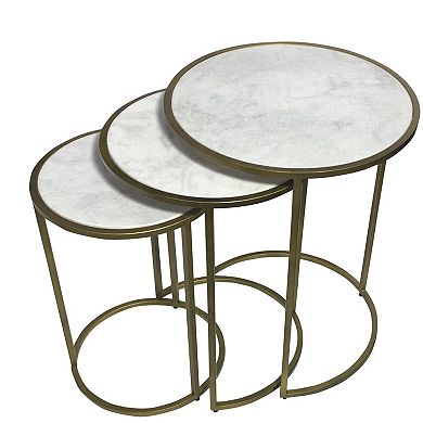 Carolina Chair & Table 3-pc. Round Nesting Accent Table Set