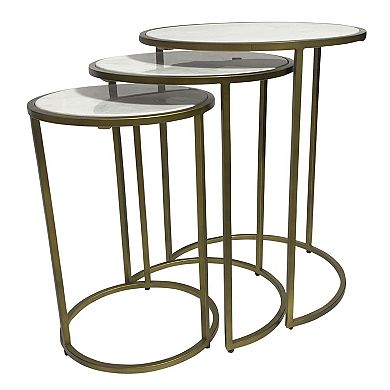 Carolina Chair & Table 3-pc. Round Nesting Accent Table Set