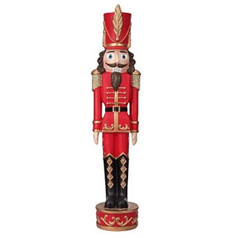 37 inch Dark Red/Gold Nutcracker