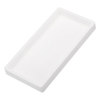 Silicone Bathroom Tray, 8" x 4" Jewelry Organizer Dish for Soap Dispenser, Coin, Key