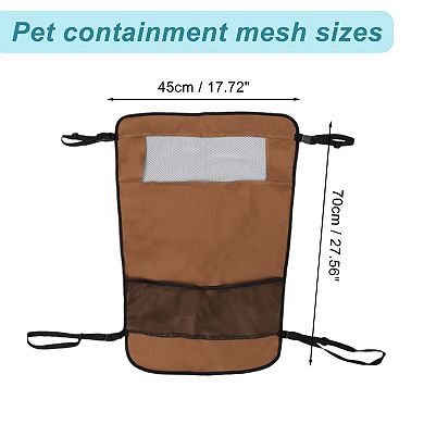 Dog Car Net Barrier, Mesh Design for Air Flow, Sturdy Material Dog Car Net Barrier