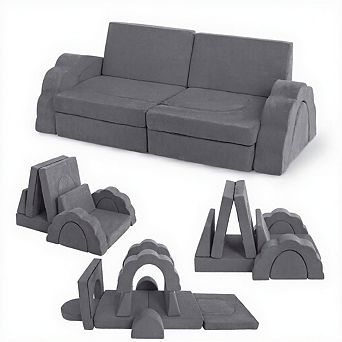 Garvee 11 pc Kids Multifunctional Flower Style Play Couch Set