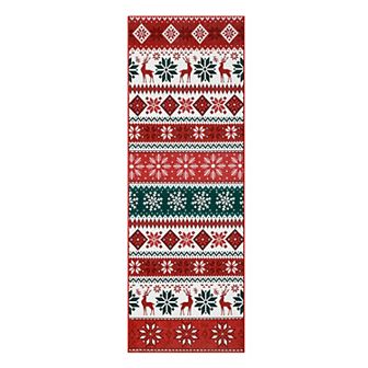 Garvee Washable Christmas Boho Area Rug Non Slip Stain Resistant Carpet for Entrance Kitchen