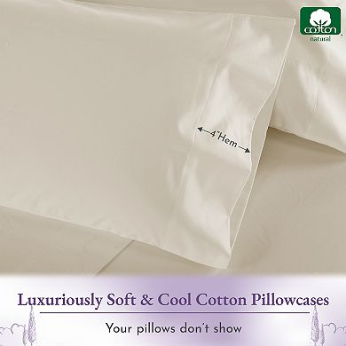 California Design Den Luxuriously Soft Pillow Cases Set of 2 - 1000 Thread Count 100% Cotton Sateen