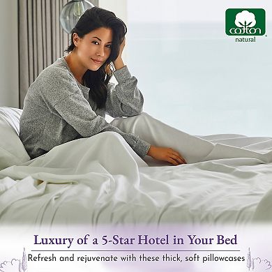 California Design Den Luxuriously Soft Pillow Cases Set of 2 - 1000 Thread Count 100% Cotton Sateen