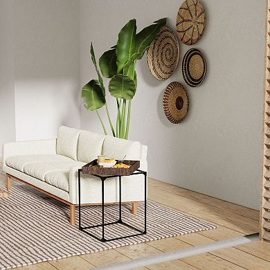 Carolina Chair & Table Removable Tray Accent Table with Metal Base