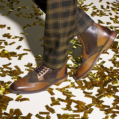 Stacy Adams Finnegan Men's Wingtip Lace-Up Ankle Boots