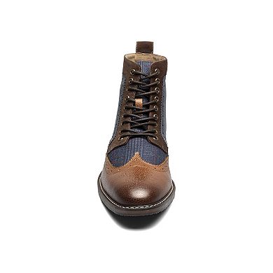 Stacy Adams Finnegan Men's Wingtip Lace-Up Ankle Boots