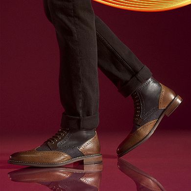 Stacy Adams Finnegan Men's Wingtip Lace-Up Ankle Boots