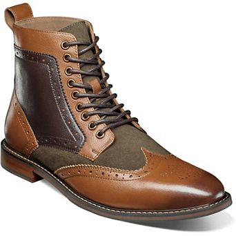 Stacy Adams Finnegan Men's Wingtip Lace-Up Ankle Boots