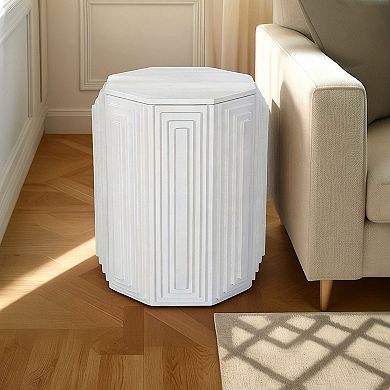 Carolina Chair & Table Geo Design Octagonal Accent Table