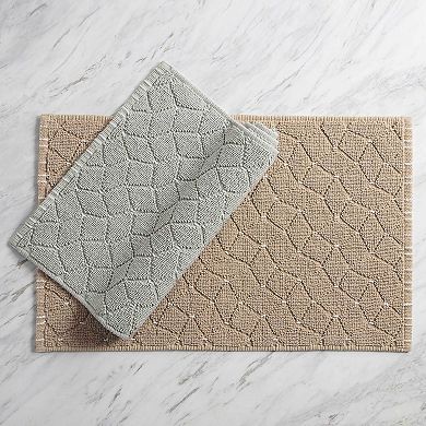 Vellux Diamond Geo Bath Rug